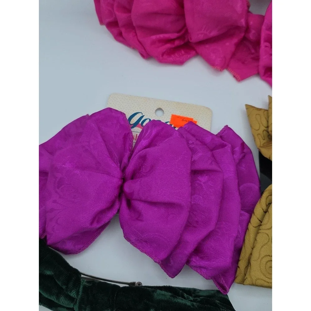 Vtg 1990's Hair Clip Bow‎ GOODY OVERSIZED Big Ruffle Bow NEW 8